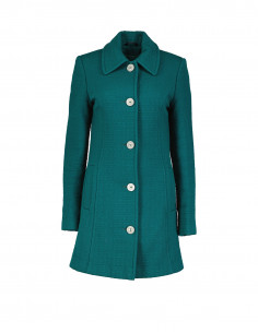 petite teal coat