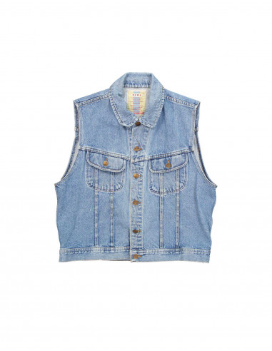 News men's denim vest