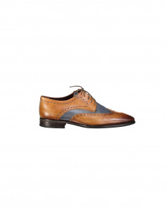 G.K.M men's real leather brogue shoes
