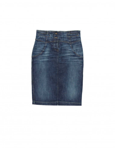 Armani Jeans Womens Pencil Skirt Denim