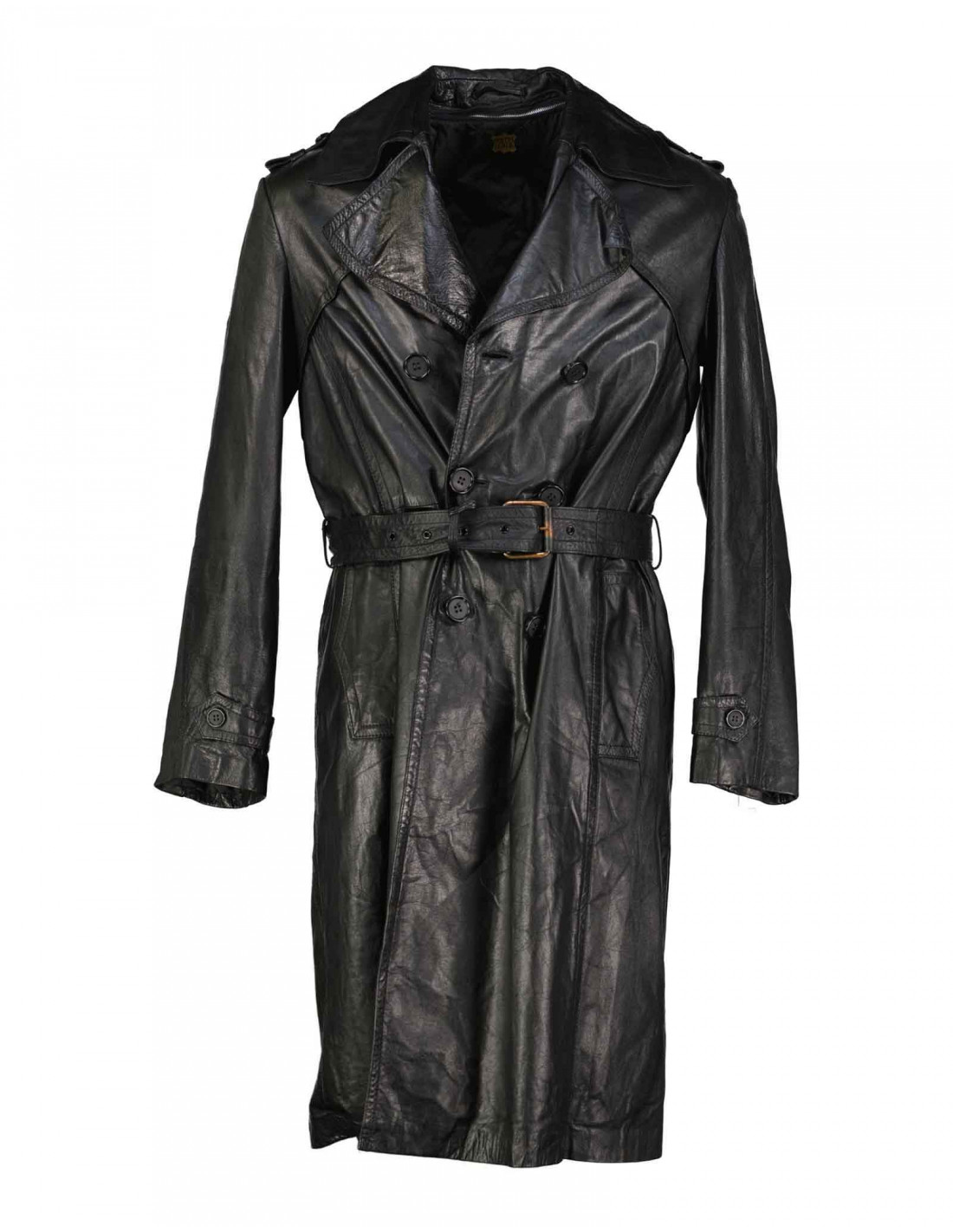 Vintage men's real leather coat