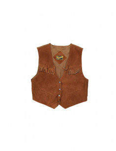 Mc Collection women's suede leather vest