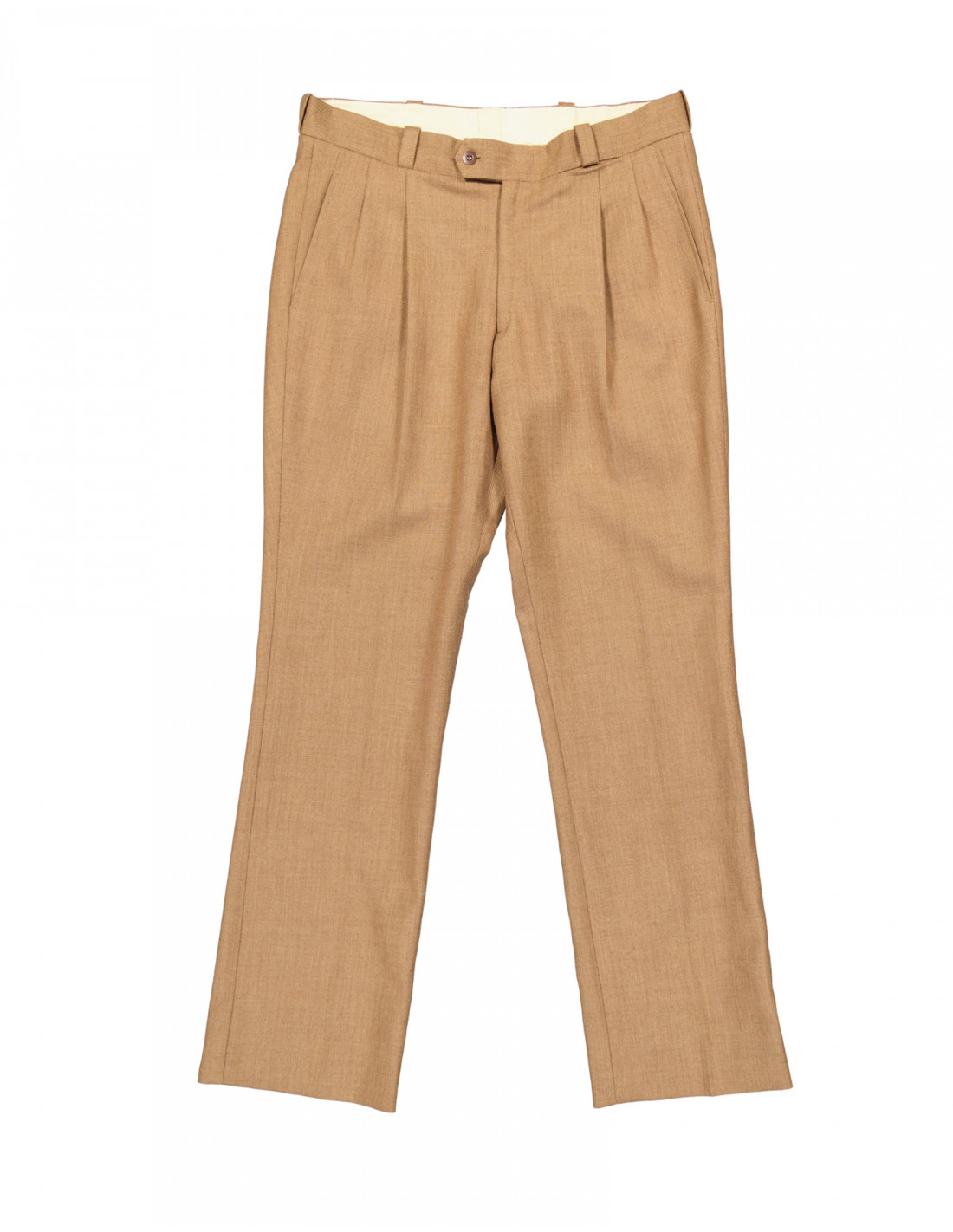 Men Vintage Corduroy Gurkha Trousers High Waist Straight Pleated Naples  Pants | eBay