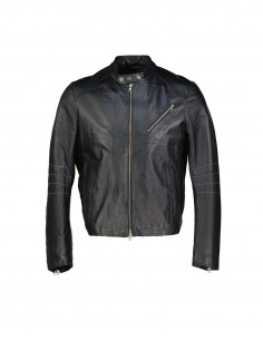Action men's real leather jacket