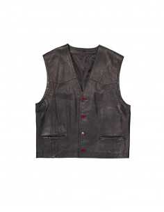 Vintage men's real leather vest