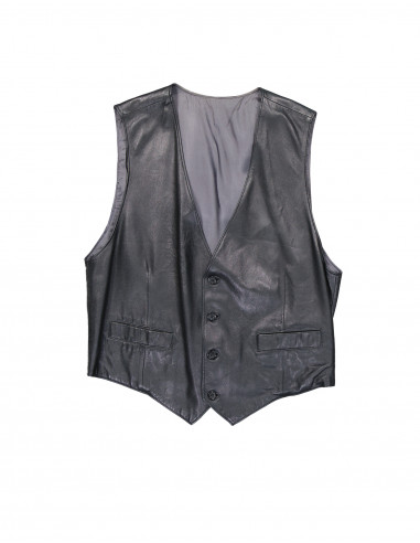 Huc men's real leather vest