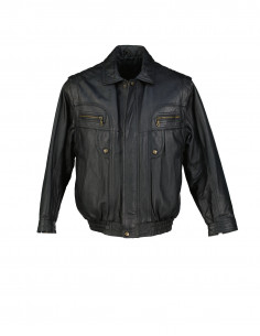 Thermolite men's real leather jacket