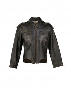 Vintage men's real leather jacket