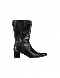 Vintage women's real leather ankle boots