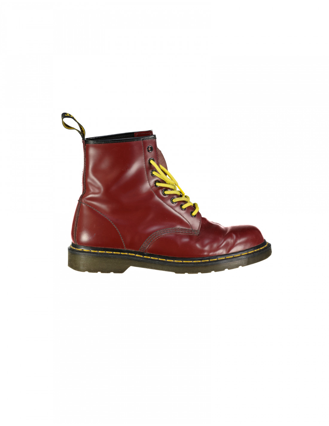 Dr martens brown sales yellow laces