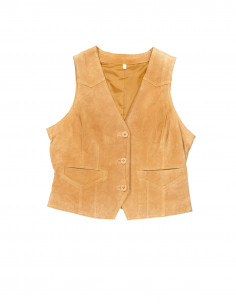 Vintage women's suede leather vest