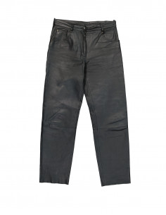 Vintage women's real leather trousers
