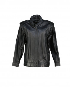 Vintage women's real leather jacket