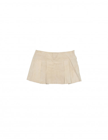 Saint Tropez women's suede leather skirt