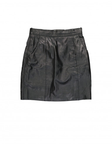 Vintage women's real leather skirt