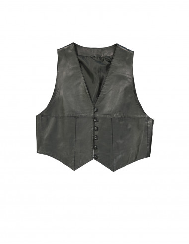 Vintage women's real leather vest