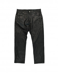 Man's Fashion men's real leather trousers