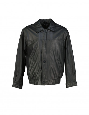 R&G men's real leather jacket
