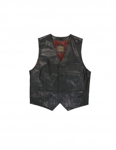 Saki men's real leather vest