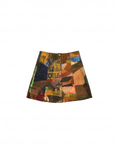 Vintage women's suede leather skirt