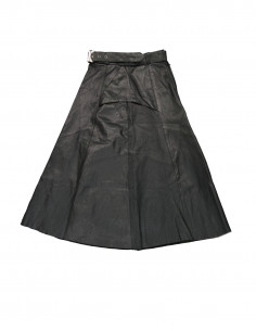 Manpel women's real leather skirt