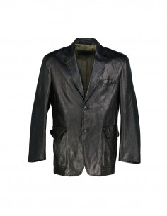 SPF men's real leather jacket
