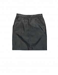 Vintage women's real leather skirt