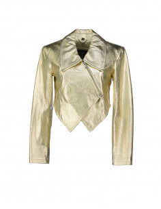 Gold Cut women's real leather jacket