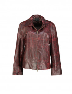 List women's faux leather jacket