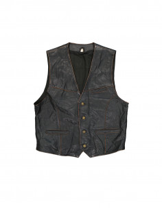 Vintage men's real leather vest