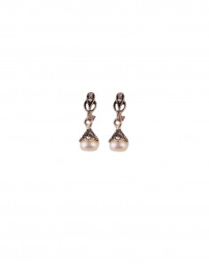 Vintage women's silver earrings