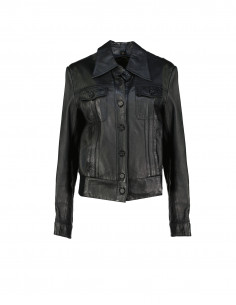 HF women's real leather jacket