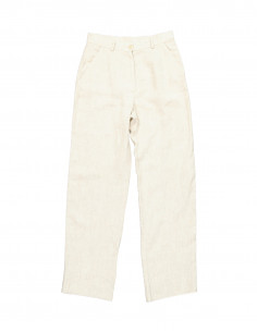Number One women's linen straight trousers