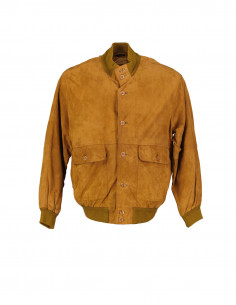 Authentic men's suede leather jacket