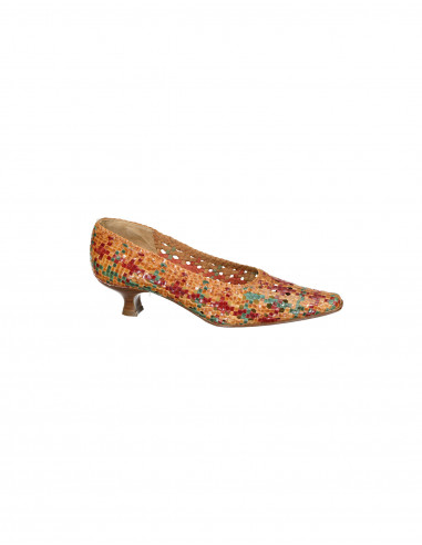 Romani women's real leather heels