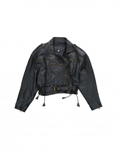 Biker women's real leather jacket