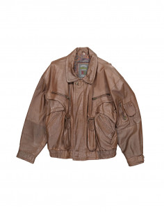City men's real leather jacket