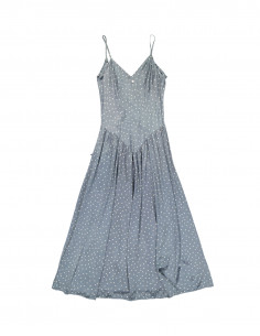 Vintage moteriška šilkinė suknelė