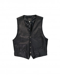 Vintage men's real leather vest