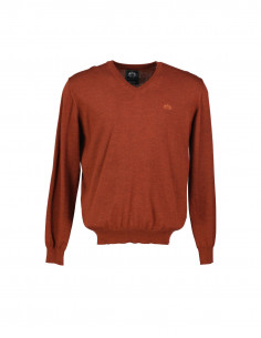 Otto Kern men's wool V-neck sweater