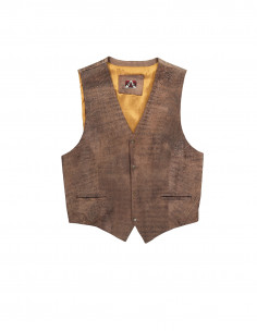 Apollo men's suede leather vest