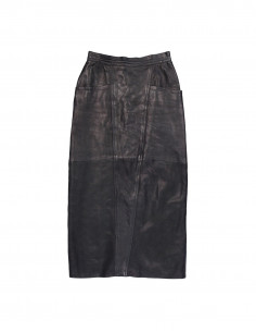 Vintage women's real leather skirt