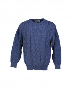 Aran Crafts men's wool crew neck sweater