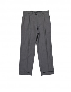 Vintage men's wool pleated trousers