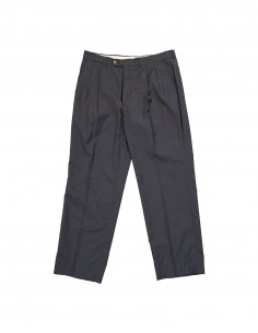 Herman&Sons men's wool pleated trousers