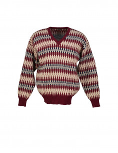 Grandway men's wool V-neck sweater