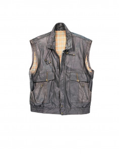 Vintage men's real leather vest