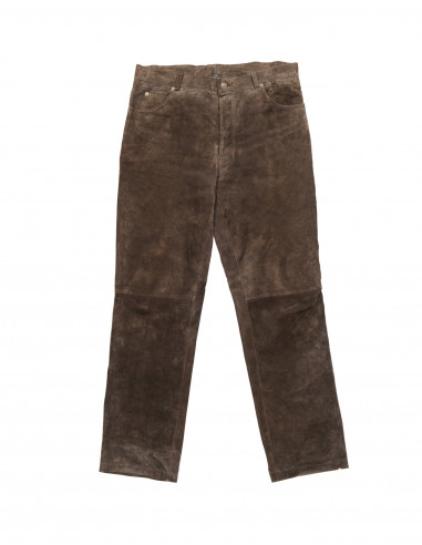 Vintage women's suede leather trousers