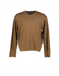 Hugo Boss men's merino wool V-neck sweater