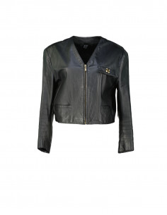 Vintage women's real leather jacket